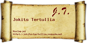 Jokits Tertullia névjegykártya